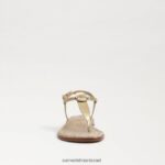 נשים הַנעָלָה Sam Edelman סנדל חוטיני ג'יג'י זהב 4XL22X560 - Image 3