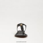 נשים הַנעָלָה Sam Edelman סנדל חוטיני ג'יג'י עור שחור 4XL22X557 - Image 3