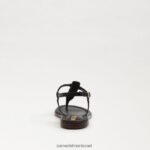 נשים הַנעָלָה Sam Edelman סנדל חוטיני ג'יג'י עור שחור 4XL22X557 - Image 5