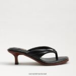 נשים הַנעָלָה Sam Edelman סנדל חוטיני דפני עור שחור 4XL22X708 - Image 2