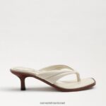 נשים הַנעָלָה Sam Edelman סנדל חוטיני דפני עור שנהב מודרני 4XL22X709 - Image 2