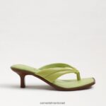 נשים הַנעָלָה Sam Edelman סנדל חוטיני דפני עור קיווי 4XL22X710 - Image 2
