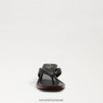 נשים הַנעָלָה Sam Edelman סנדל חוטיני דפני עור שחור 4XL22X708 - Image 3