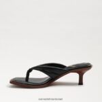 נשים הַנעָלָה Sam Edelman סנדל חוטיני דפני עור שחור 4XL22X708 - Image 4
