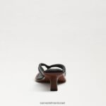 נשים הַנעָלָה Sam Edelman סנדל חוטיני דפני עור שחור 4XL22X708 - Image 5