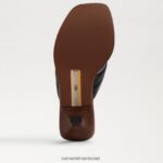נשים הַנעָלָה Sam Edelman סנדל חוטיני דפני עור שחור 4XL22X708 - Image 6