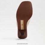 נשים הַנעָלָה Sam Edelman סנדל חוטיני דפני עור שנהב מודרני 4XL22X709 - Image 6