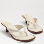 נשים הַנעָלָה Sam Edelman סנדל חוטיני דפני עור שנהב מודרני 4XL22X709 - Image 7