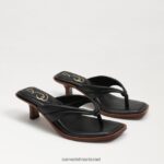 נשים הַנעָלָה Sam Edelman סנדל חוטיני דפני עור שחור 4XL22X708