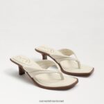 נשים הַנעָלָה Sam Edelman סנדל חוטיני דפני עור שנהב מודרני 4XL22X709