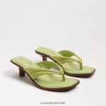 נשים הַנעָלָה Sam Edelman סנדל חוטיני דפני עור קיווי 4XL22X710