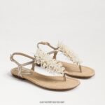נשים הַנעָלָה Sam Edelman סנדל חוטיני של ברינדה עלה זהב 4XL22X727