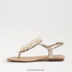 נשים הַנעָלָה Sam Edelman סנדל חוטיני של ברינדה עלה זהב 4XL22X727 - Image 4
