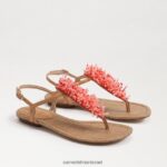 נשים הַנעָלָה Sam Edelman סנדל חוטיני של ברינדה חול טבעי 4XL22X728
