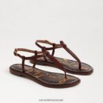 נשים הַנעָלָה Sam Edelman סנדל חוטיני gigi חום מייפל 4XL22X228