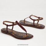 נשים הַנעָלָה Sam Edelman סנדל חוטיני gigi חום מייפל 4XL22X228 - Image 7