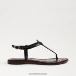 נשים הַנעָלָה Sam Edelman סנדל חוטיני gigi עור שחור 4XL22X227 - Image 2