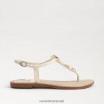 נשים הַנעָלָה Sam Edelman סנדל חוטיני gigi רטרו שנהב מודרני 4XL22X496 - Image 2