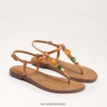 נשים הַנעָלָה Sam Edelman סנדל חוטיני gigi רטרו טִבעִי 4XL22X495
