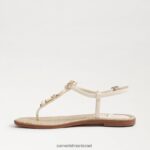 נשים הַנעָלָה Sam Edelman סנדל חוטיני gigi רטרו שנהב מודרני 4XL22X496 - Image 4