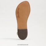 נשים הַנעָלָה Sam Edelman סנדל חוטיני gigi רטרו שנהב מודרני 4XL22X496 - Image 6