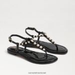 נשים הַנעָלָה Sam Edelman סנדל חוטיני gigi pearl פטנט שחור 4XL22X554