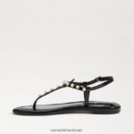 נשים הַנעָלָה Sam Edelman סנדל חוטיני gigi pearl פטנט שחור 4XL22X554 - Image 4