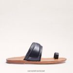 נשים הַנעָלָה Sam Edelman סנדל טבעת מרגיט אצבע עור שחור 4XL22X258 - Image 2