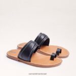 נשים הַנעָלָה Sam Edelman סנדל טבעת מרגיט אצבע עור שחור 4XL22X258