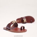 נשים הַנעָלָה Sam Edelman סנדל טבעת maxime בוהן מייפל בורבון 4XL22X256 - Image 7