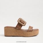 נשים הַנעָלָה Sam Edelman סנדל טריז אספדריל למרדף cuoio 4XL22X199 - Image 2