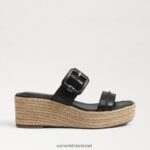 נשים הַנעָלָה Sam Edelman סנדל טריז אספדריל של קרסון שָׁחוֹר 4XL22X352 - Image 2