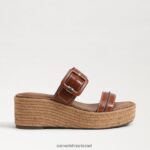 נשים הַנעָלָה Sam Edelman סנדל טריז אספדריל של קרסון קוניאק עשיר 4XL22X353 - Image 2