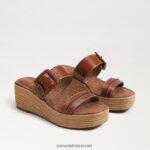 נשים הַנעָלָה Sam Edelman סנדל טריז אספדריל של קרסון קוניאק עשיר 4XL22X353
