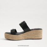 נשים הַנעָלָה Sam Edelman סנדל טריז אספדריל של קרסון שָׁחוֹר 4XL22X352 - Image 4