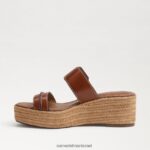 נשים הַנעָלָה Sam Edelman סנדל טריז אספדריל של קרסון קוניאק עשיר 4XL22X353 - Image 4