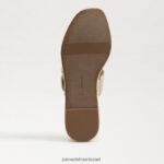 נשים הַנעָלָה Sam Edelman סנדל טריז אספדריל למרדף קליפת ביצה 4XL22X200 - Image 6