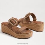 נשים הַנעָלָה Sam Edelman סנדל טריז אספדריל למרדף cuoio 4XL22X199 - Image 7