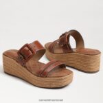 נשים הַנעָלָה Sam Edelman סנדל טריז אספדריל של קרסון קוניאק עשיר 4XL22X353 - Image 7