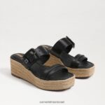 נשים הַנעָלָה Sam Edelman סנדל טריז אספדריל של קרסון שָׁחוֹר 4XL22X352