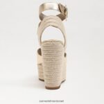 נשים הַנעָלָה Sam Edelman סנדל טריז ואדה אספדריל עלה זהב 4XL22X383 - Image 5