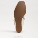 נשים הַנעָלָה Sam Edelman סנדל טריז ואדה אספדריל עלה זהב 4XL22X383 - Image 6