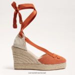 נשים הַנעָלָה Sam Edelman סנדל טריז מרגריטה אספדריל תפוז שרוף 4XL22X86 - Image 2
