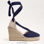 נשים הַנעָלָה Sam Edelman סנדל טריז מרגריטה אספדריל חיל הים 4XL22X88 - Image 2
