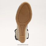 נשים הַנעָלָה Sam Edelman סנדל טריז מרגריטה אספדריל זמש שחור 4XL22X87 - Image 6