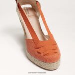 נשים הַנעָלָה Sam Edelman סנדל טריז מרגריטה אספדריל תפוז שרוף 4XL22X86 - Image 7