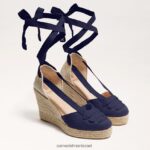 נשים הַנעָלָה Sam Edelman סנדל טריז מרגריטה אספדריל חיל הים 4XL22X88