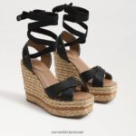 נשים הַנעָלָה Sam Edelman סנדל טריז של vaughn espadrille מארג שחור 4XL22X245