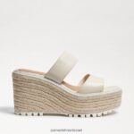 נשים הַנעָלָה Sam Edelman סנדל לוקה טריז שנהב מודרני 4XL22X757 - Image 2