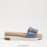 נשים הַנעָלָה Sam Edelman סנדל מגלשה ariane כחול מונטרוז 4XL22X180 - Image 2